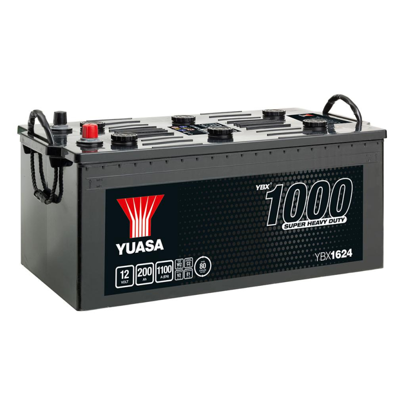 Batterie plomb démarrage 12V 200Ah 1100A YBX1624 Yuasa Super Heavy Duty