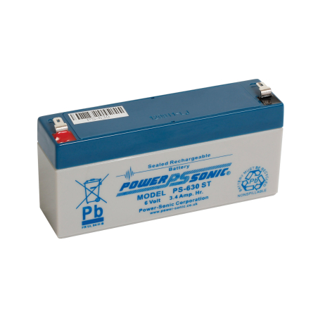 Batteria Piombo 6V 3.4Ah Power Sonic (134X34X64) (PS630ST)
