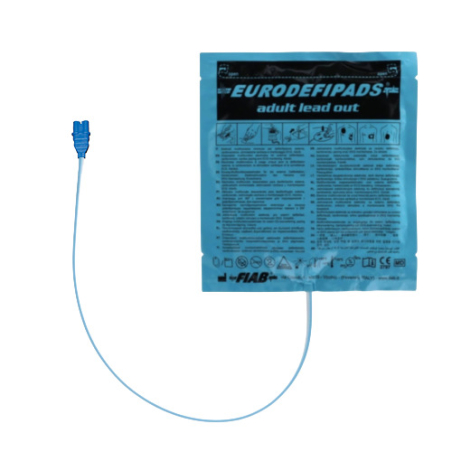Conf. 10 Pads adulti precollegati Compatibili SCHILLER 2.230377