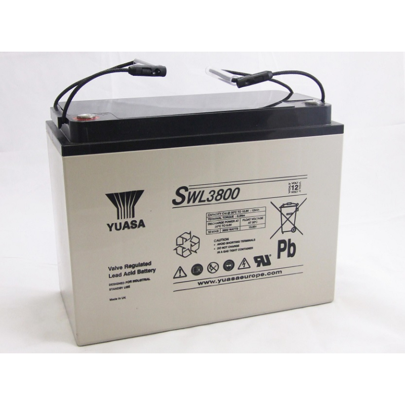 Batteria Piombo 12V 132Ah Yuasa (350X173X272) M8 (SWL3800)
