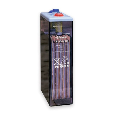 Batteria Piombo 2V 550Ah Exide (126X208X511) (OPzSSolar550)