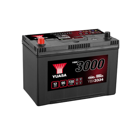 Batterie plomb démarrage 12V 95Ah 720A + G Yuasa YBX3334