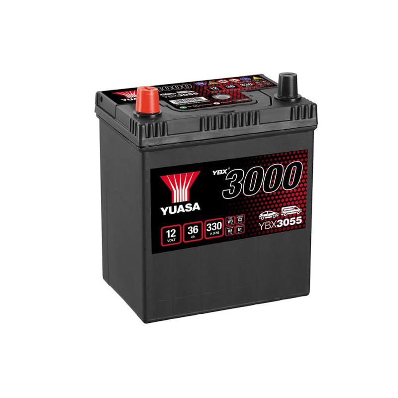 Lead battery start 12V 36Ah 330A SMF Yuasa (YBX3055)