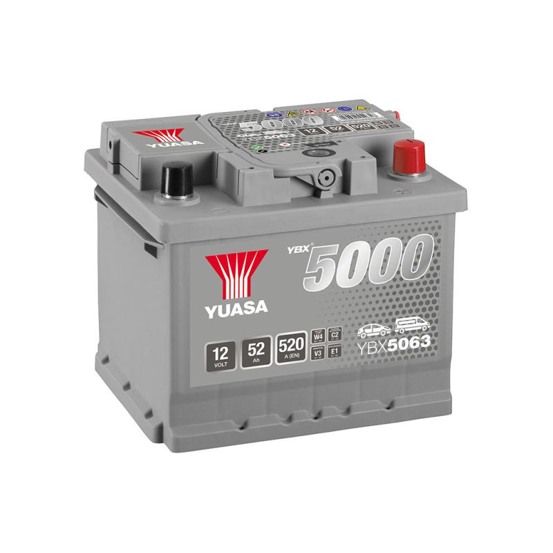 Lead battery start SMF 12V 52Ah 520A Yuasa (YBX5063)