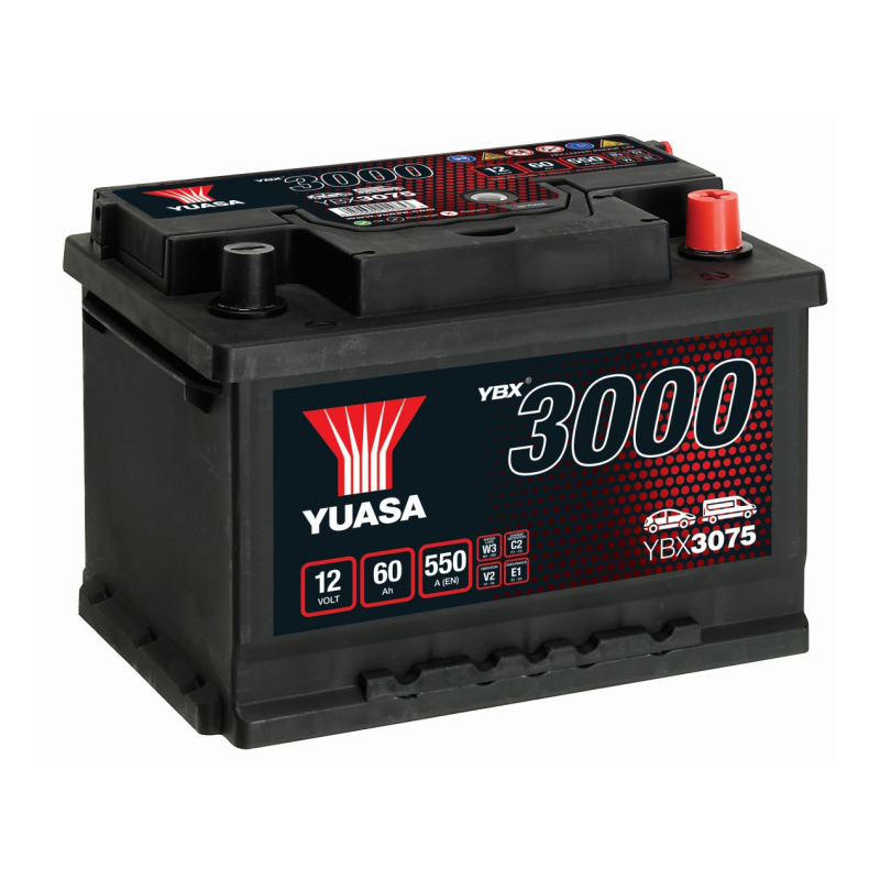 Lead battery 12V 60Ah 550A YUASA (YBX3075)