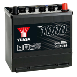 Batterie plomb démarrage 12V 45Ah 350A +D Yuasa YBX1048