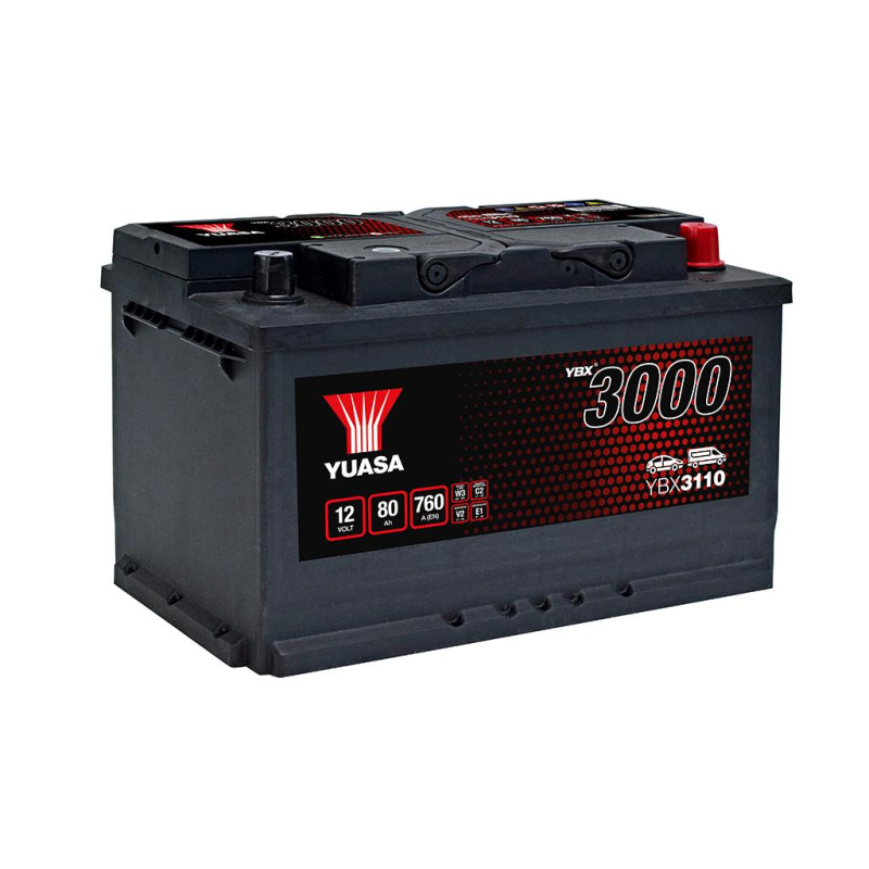 Lead battery start 12V 80Ah 760A D SMF Yuasa (YBX3110)