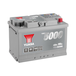 Batterie plomb démarrage 12V 80Ah 740A +D SMF Yuasa YBX5096