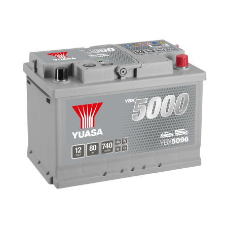 Lead battery start 12V 80Ah 740A D SMF Yuasa (YBX5096)