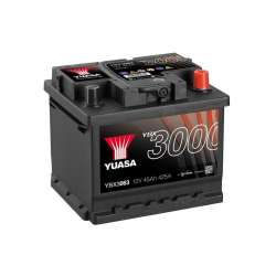 Batterie plomb démarrage 12V 45Ah 440A SMF +D Yuasa YBX3063