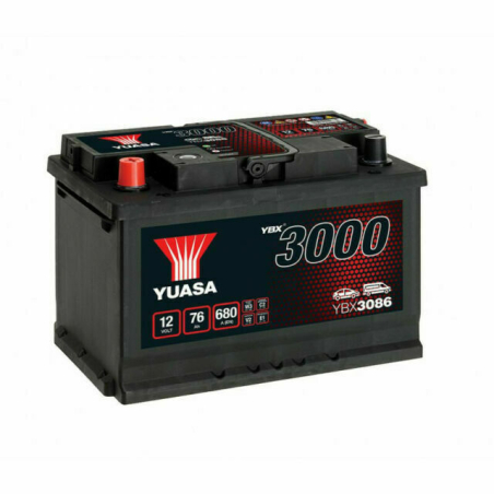 Lead battery start 12V 76Ah 680A SMF 'G Yuasa ' (YBX3086)