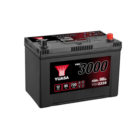 Batterie plomb démarrage 12V 95Ah 720A SMF +D Yuasa YBX3335