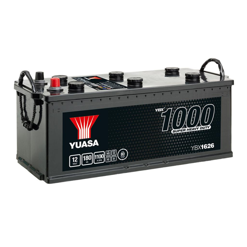 Batterie plomb démarrage 12V 180Ah 1100A Super HD +D Yuasa