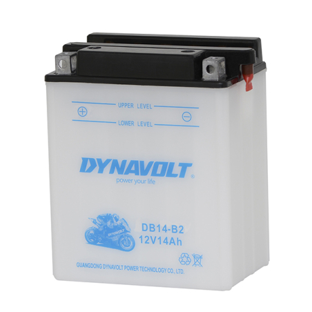 Batterie plomb moto 12V 14Ah +G DB14-B2  Dynavolt