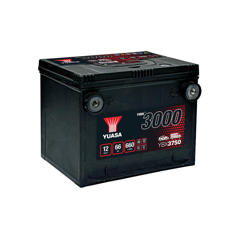 Batterie démarrage plomb 12V 66Ah 660A Yuasa YBX3750