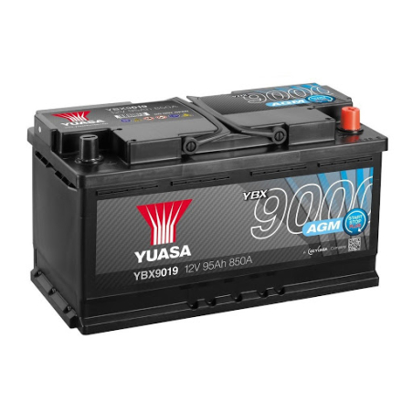 Batterie plomb démarrage 12V 70Ah 760A +D AGM Start Stop Yuasa YBX9096