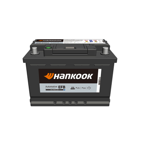 Batterie plomb démarrage 12V 70Ah Start & Stop EFB Hankook SE57010