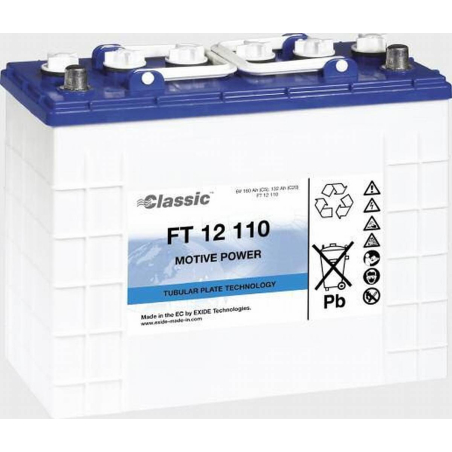 Battery Lead 12V 110Ah Exide (345X174X283) (FT12110)
