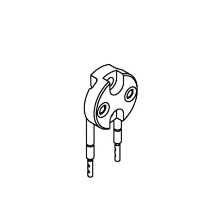 PORTALAMP. SUPPORTO M3 PTFE 1DOPPIO ISOL.145MM
