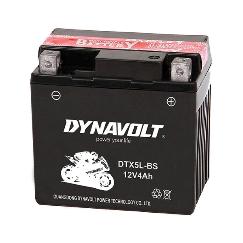 Motorcycle battery 12V 4Ah Lead without maintenance (DTX5L-BS)