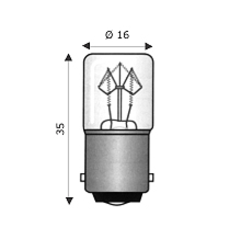 Lamp Incandescence 6V 5W BA15S