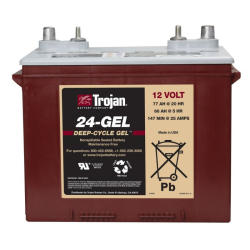 Batteria Piombo 12V 77Ah Trojan (277X168X235) (24-GEL)