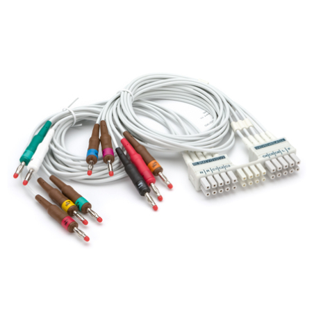 SET 10 DERIVAZIONI ECG BANANAMORTARA 9293-046-61