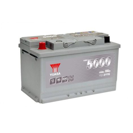 Batterie plomb démarrage 12V 90Ah 800A +G SMF Yuasa YBX5116