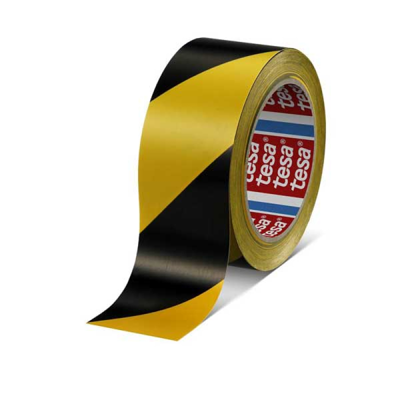 NASTRO TESA 60760 SEGNALETICO PVC 33M X 50MM GIALLO/NERO