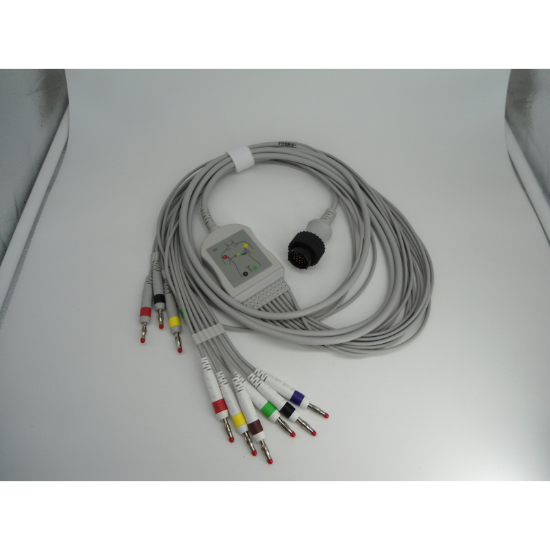 CAVO X ECG 10 TERMINAZAZIONI BANANA PER ELAN 1100