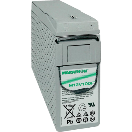 Battery Lead 12V 100Ah Exide (395X105X287) (M12V100FT)