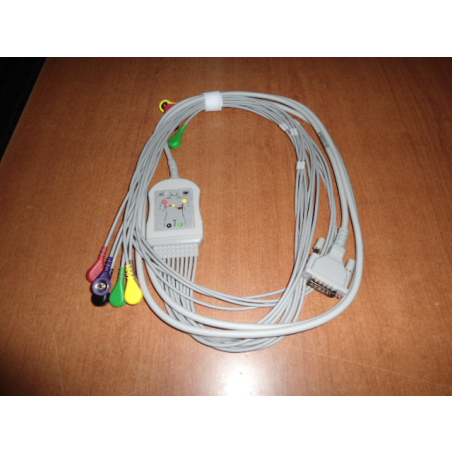 CAVO ECG A 10 DERIVAZIONIA BOTTONE