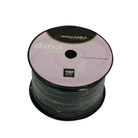 AC-DMX3/100R CAVO DMX 5P ROLL100MT