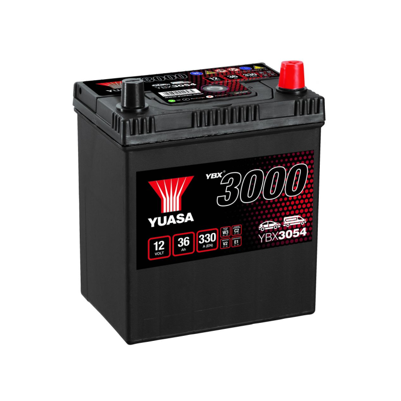 Batterie plomb démarrage 12V 36Ah 330A Bac JIS +D Yuasa YBX3054
