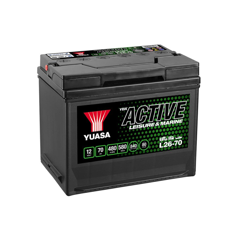 Battery 12V 70Ah 480A range Active Leisure (L26-70)