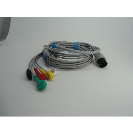 CAVO ECG 5 DERIVAZIONI AAMI 6 PIN DRITTO