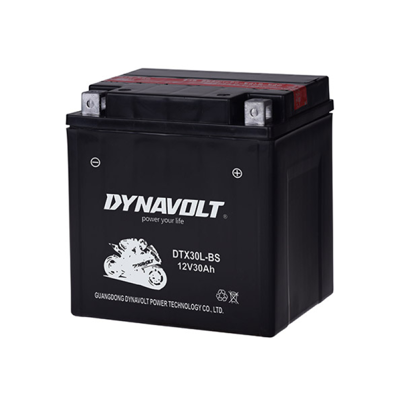 Battery lead motorcycle 12V 30Ah 350A dynavolt maintenance-free (DTX30L-BS)