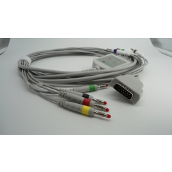 CAVO ECG 10 DERIVAZIONI BANANA compatibile GE