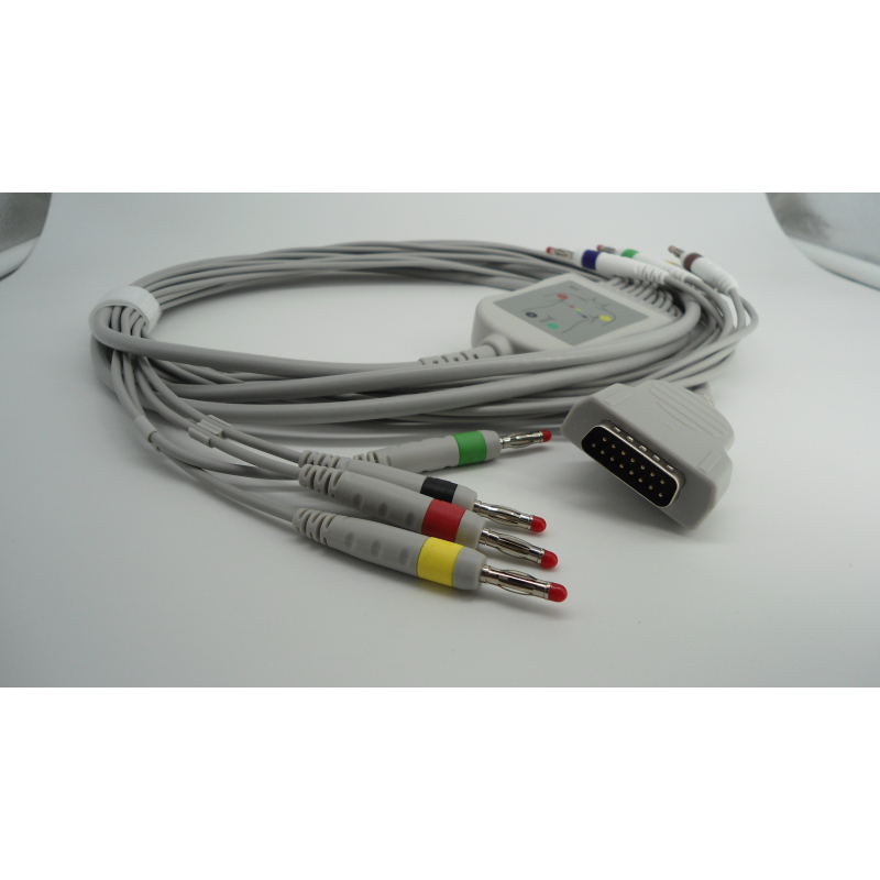 CAVO ECG 10 DERIVAZIONI BANANA compatibile GE