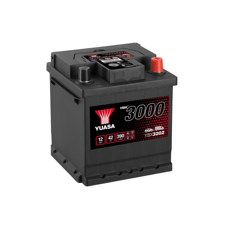 Batterie plomb démarrage 12V 42Ah 390A SMF Yuasa YBX3202