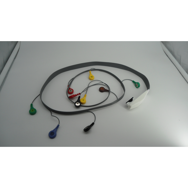 CAVO ECG 10 DERIV. BOTTONE compatibile HOLTER MORTARA H12