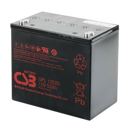 Battery Lead 12V 52Ah Csb (228X138X206) (GPL12520)