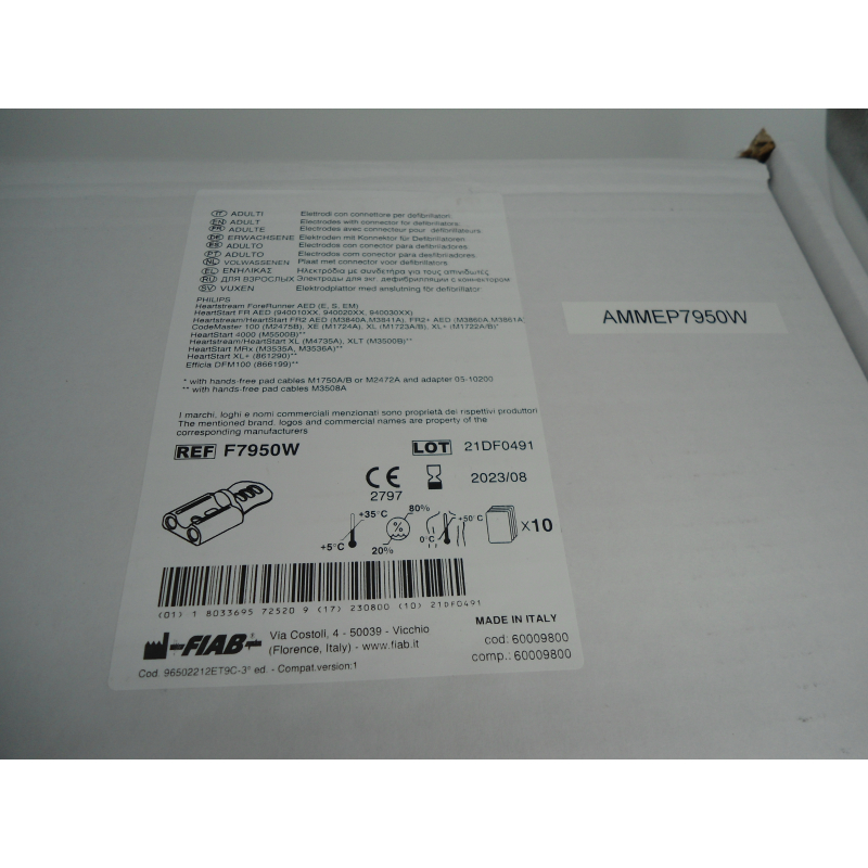 COPPIA ELETTRODI COMPATIBILI CON CAVO ESTERNO - CONF. 10PZ