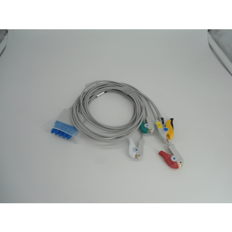 SET 5 DERIVAZIONI ECG A PINZACOMP. X TELEMETRIA