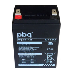 Batteria Piombo 12V 2.6Ah PBQ (70X47X98) (PBQ2.6-12S)
