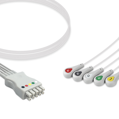 Set 5 Derivazioni bottone compatibile Ge Healthcare VS-Multilink