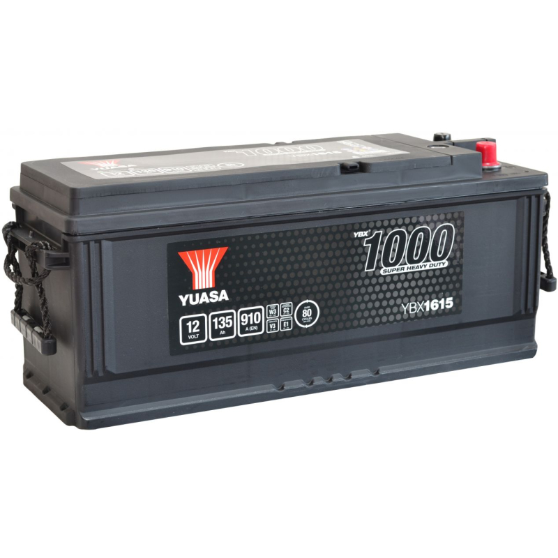 Batterie plomb demarrage 12V 135Ah 910A Super Heavy Duty Yuasa YBX1615