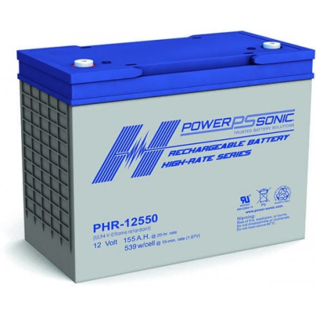 Battery Lead 12V 150Ah Power Sonic (335X172X278) (PHR12550)
