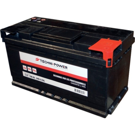Batterie plomb demarrage 12v 100Ah 840A +D