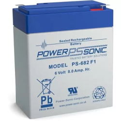 Batteria Piombo 6V 8.2Ah Power Sonic (98X56X120) (PS682)